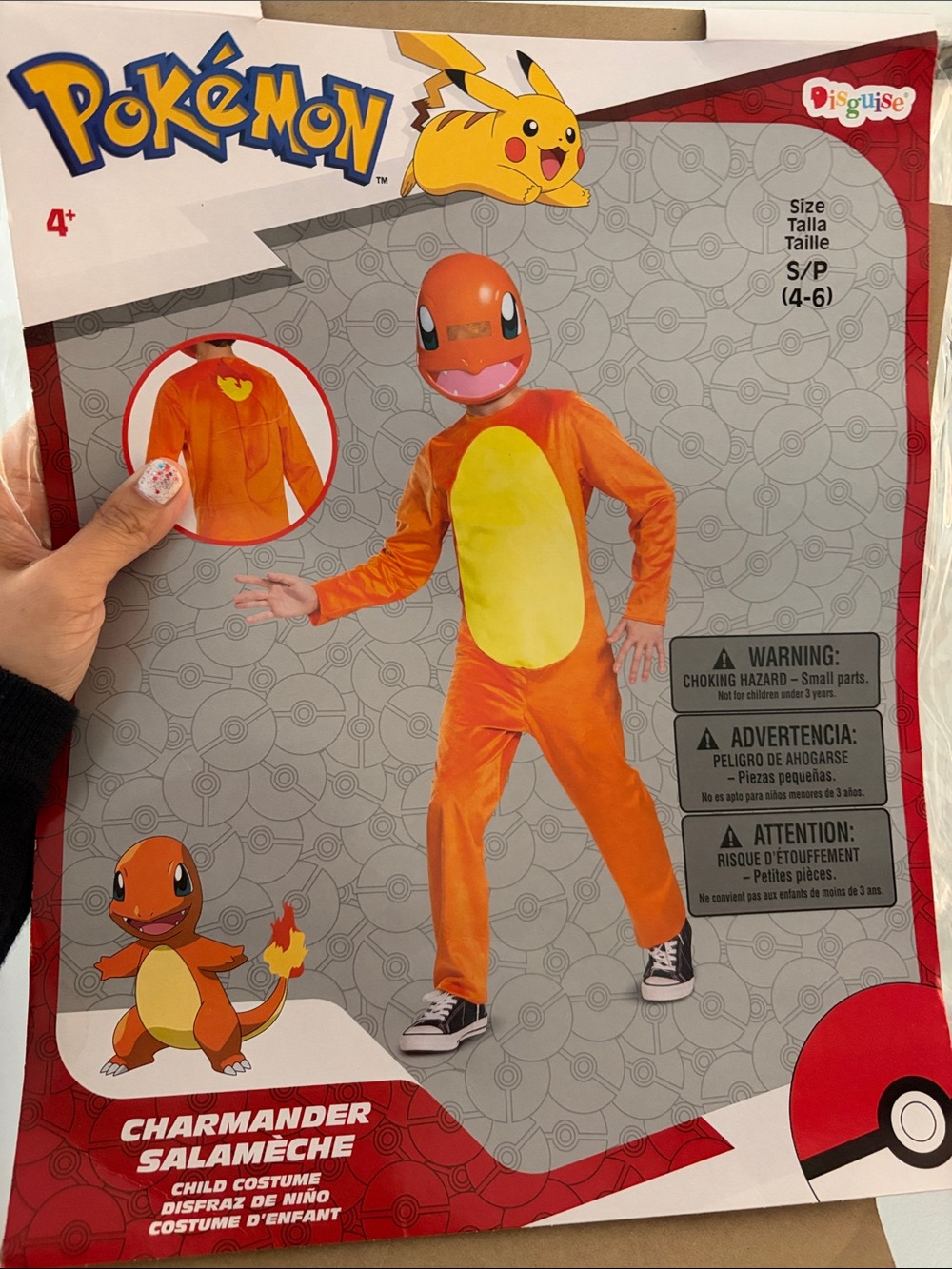 Charmander Kids Halloween Costume - Orange/Yellow